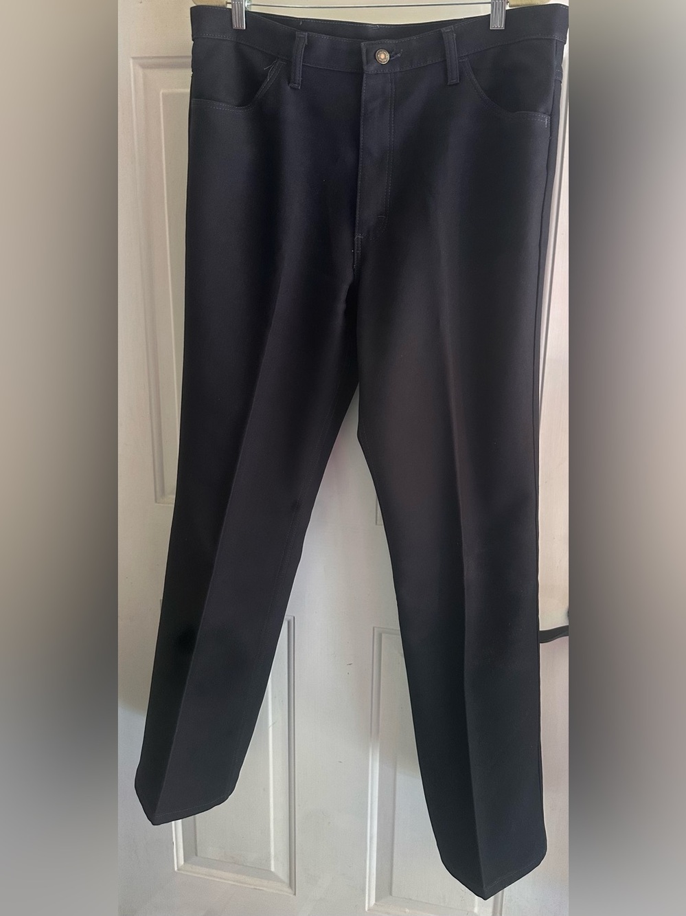 Wrangler Navy Blue Dress Pants - Straight Leg